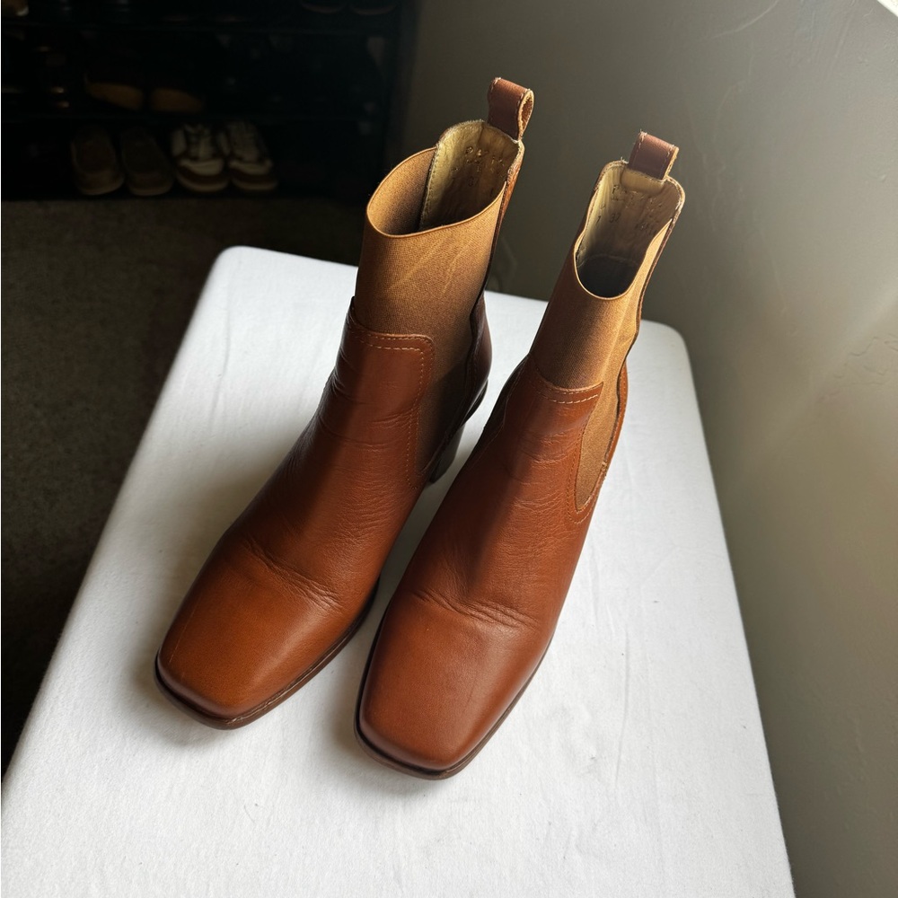 PATINA Portland Leather Goods VERO CHELSEA BOOT Size 7 TAWNY - Picture 2 of 11